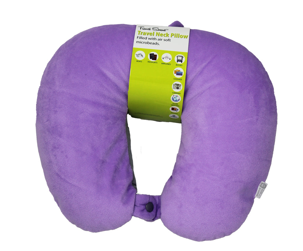 Two Tone - Purple with Grey - Adult's Travel Neck Pillow