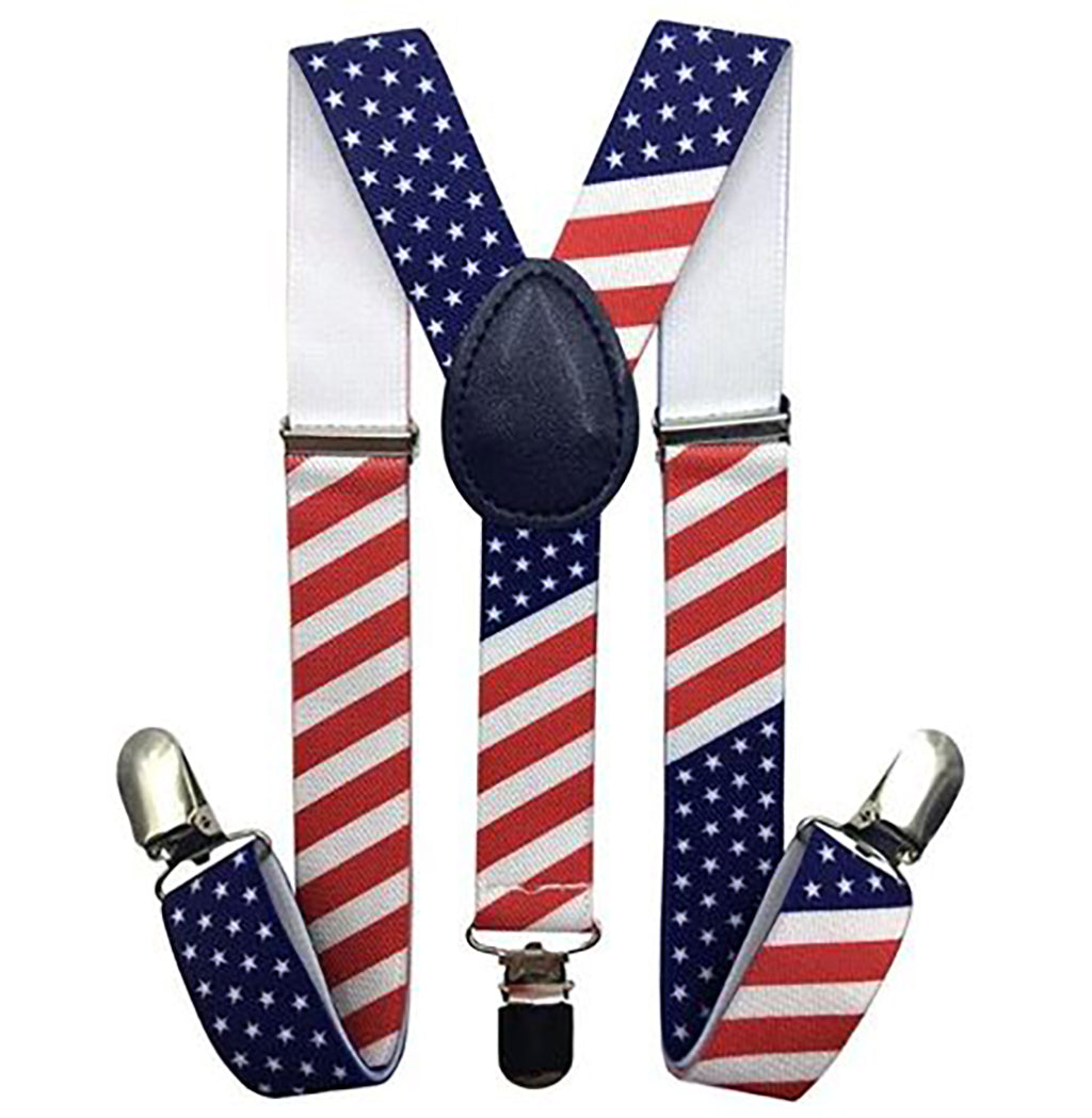 American Flag Suspenders
