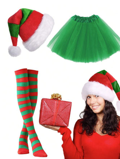 Christmas Elf Dress-Up Set 3-Piece