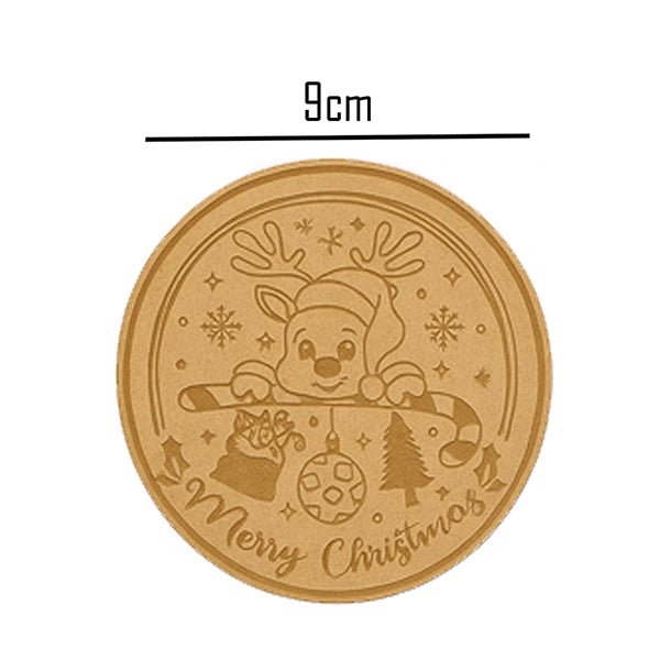 Festive Reindeer & Gnome Christmas Coaster Set - 4 Piece