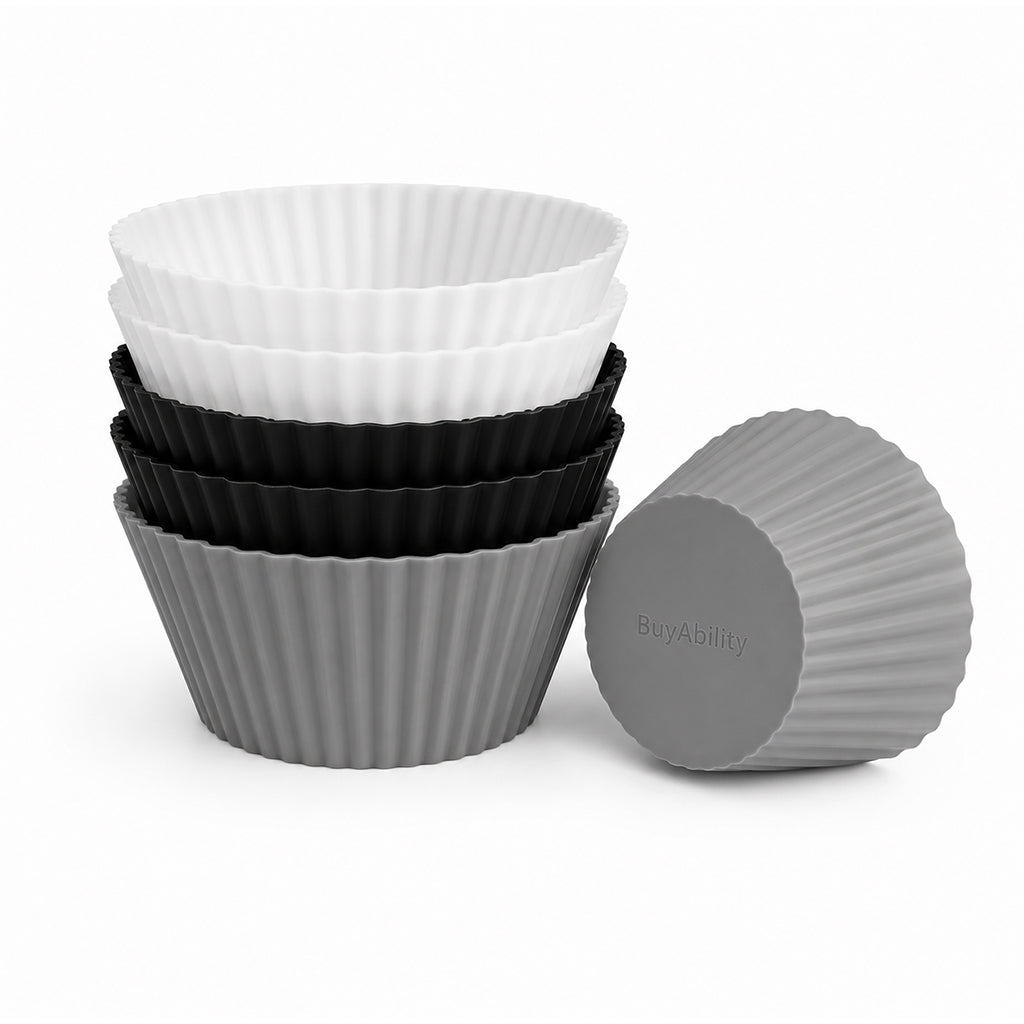 Silicone Cupcake & Muffin Baking Cups - 6 Piece Set