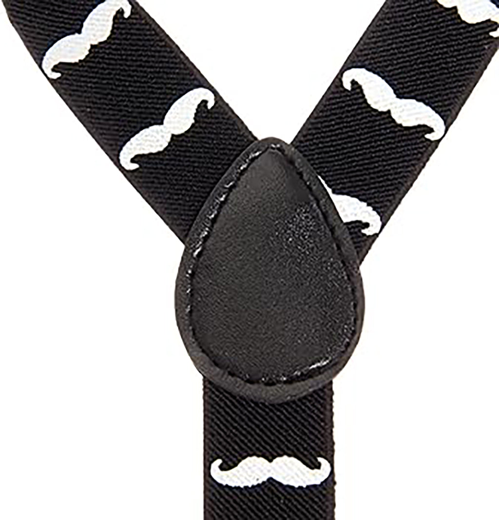 Mustache Pattern Suspenders