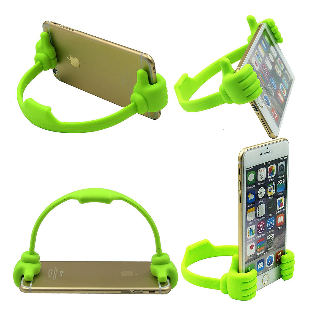 Green Thumb Shaped Flexible Phone Stand