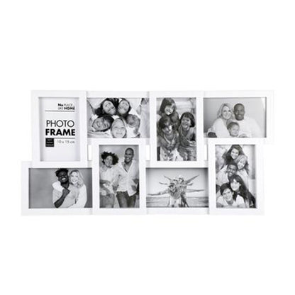Large White Collage Photo Frame - 8 Photos
