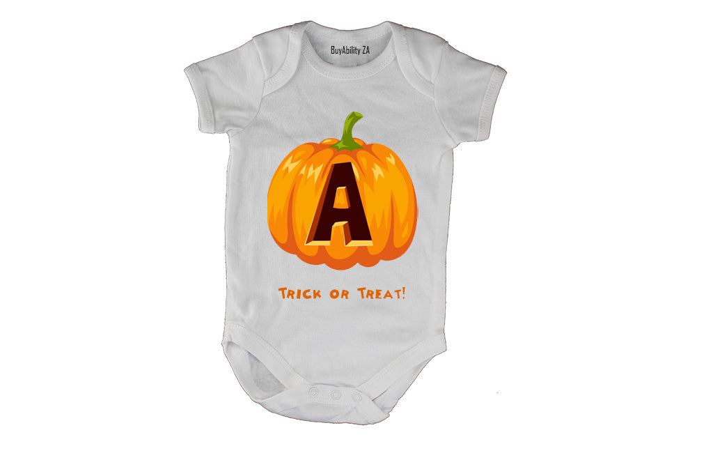 A - Halloween Pumpkin - Baby Grow