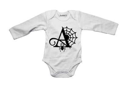 A - Halloween Spiderweb - Baby Grow