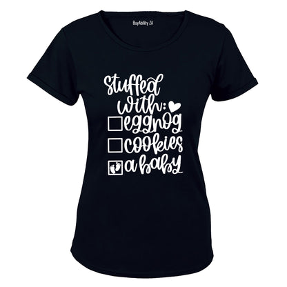 A Baby - Pregnant Christmas - Ladies - T-Shirt