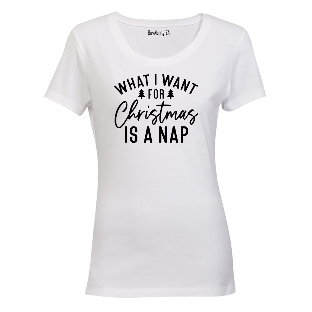 A Nap - Christmas - Ladies - T-Shirt