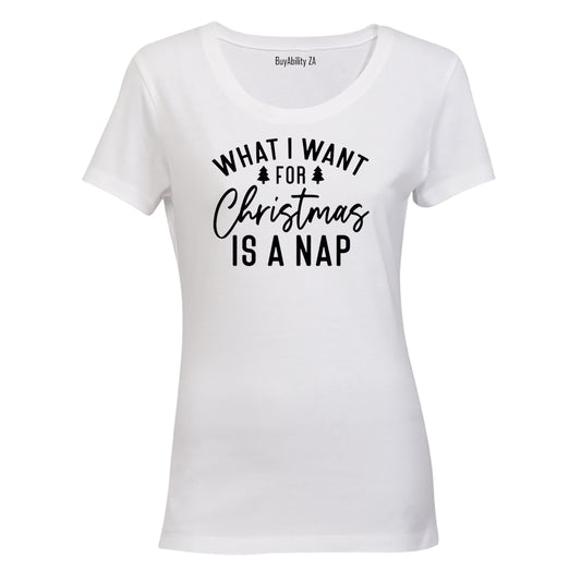 A Nap - Christmas - Ladies - T-Shirt