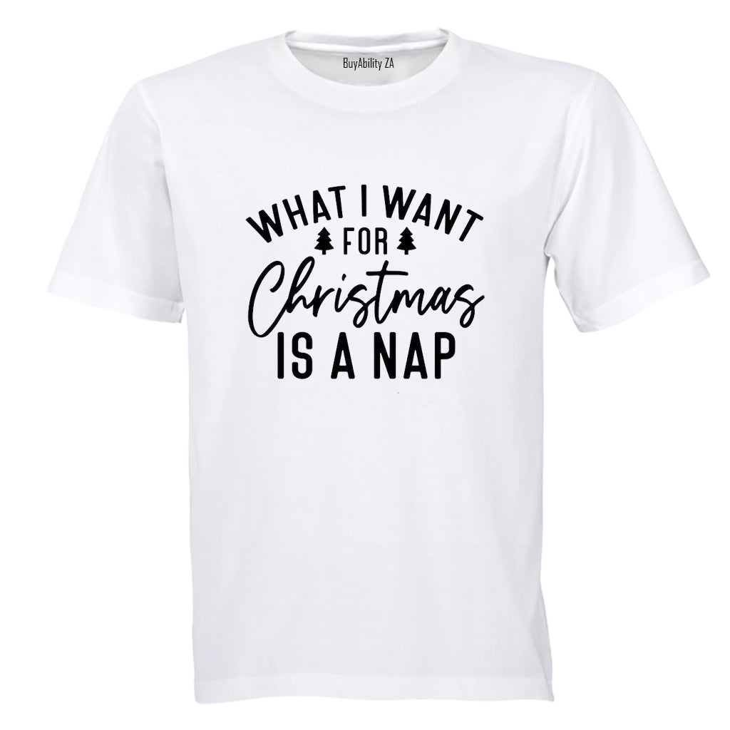 A Nap - Christmas - Adults - T-Shirt