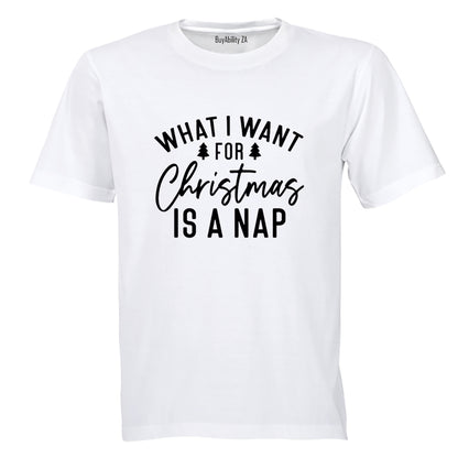 A Nap - Christmas - Adults - T-Shirt