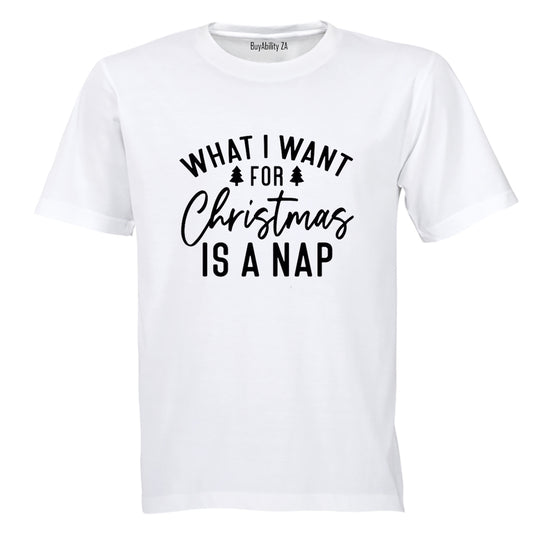 A Nap - Christmas - Adults - T-Shirt
