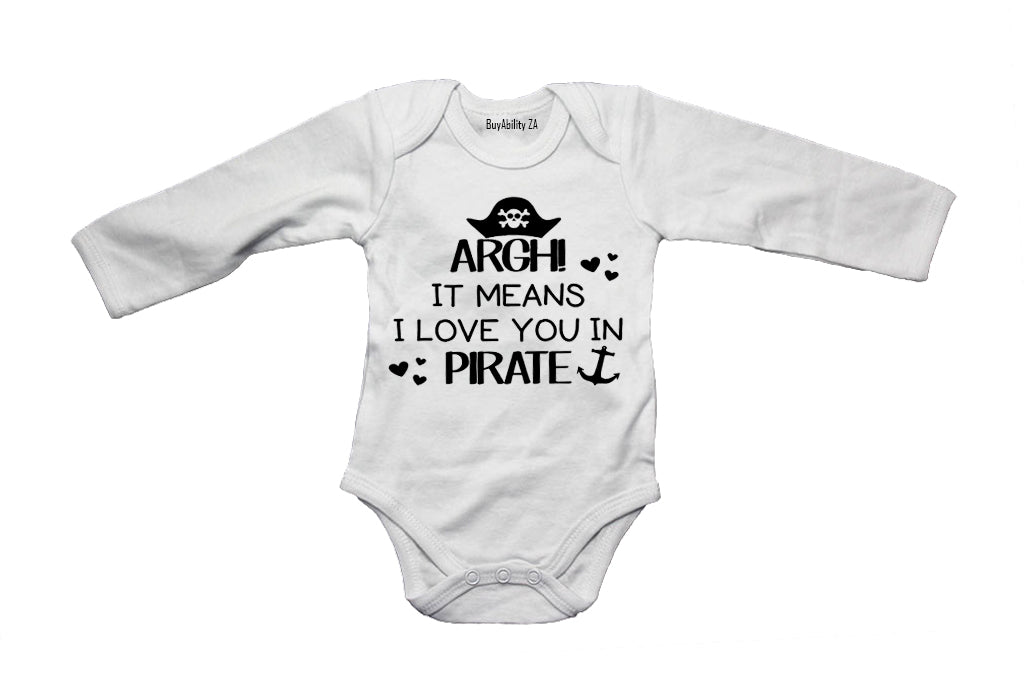 ARGH! It Means I Love You - Baby Grow