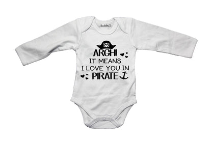 ARGH! It Means I Love You - Baby Grow