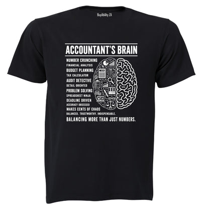 Accountant's Brain - Adults - T-Shirt - BuyAbility South Africa