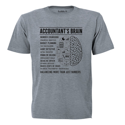 Accountant's Brain - Adults - T-Shirt - BuyAbility South Africa