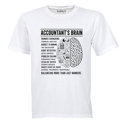 Accountant's Brain - Adults - T-Shirt - BuyAbility South Africa