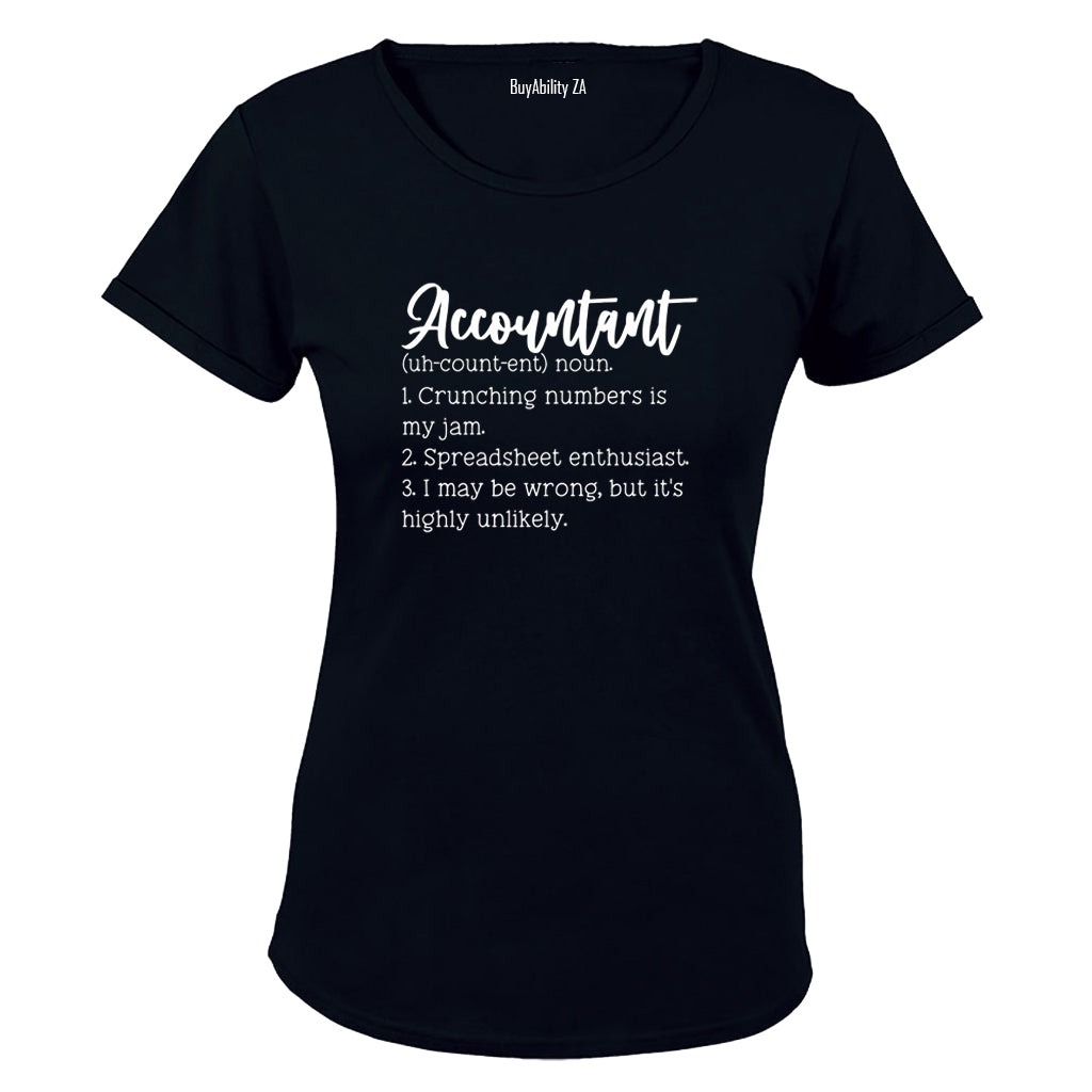 Accountant Definition - Ladies - T-Shirt