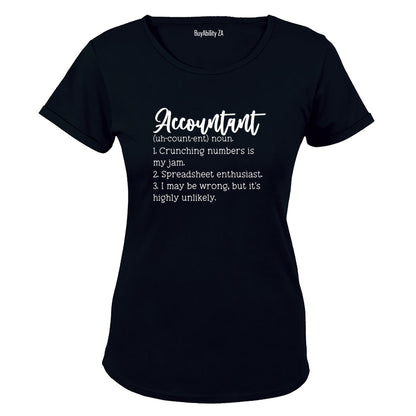 Accountant Definition - Ladies - T-Shirt