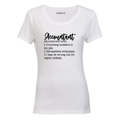 Accountant Definition - Ladies - T-Shirt