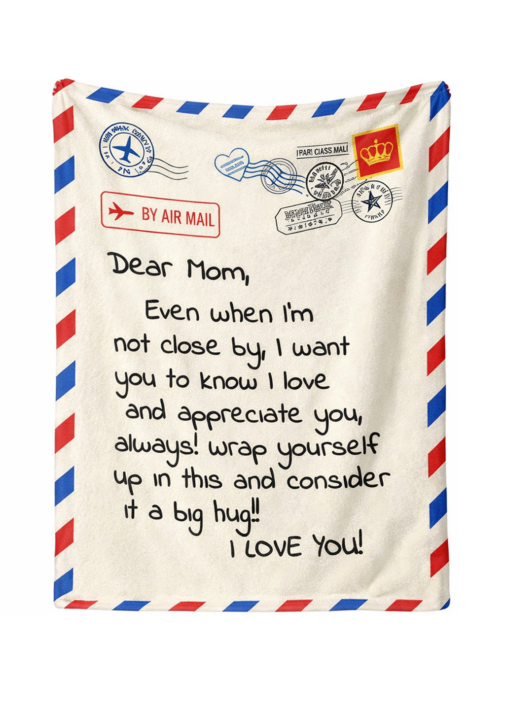 Mother's Day Airmail Blanket - 200cm x 150cm - BuyAbility