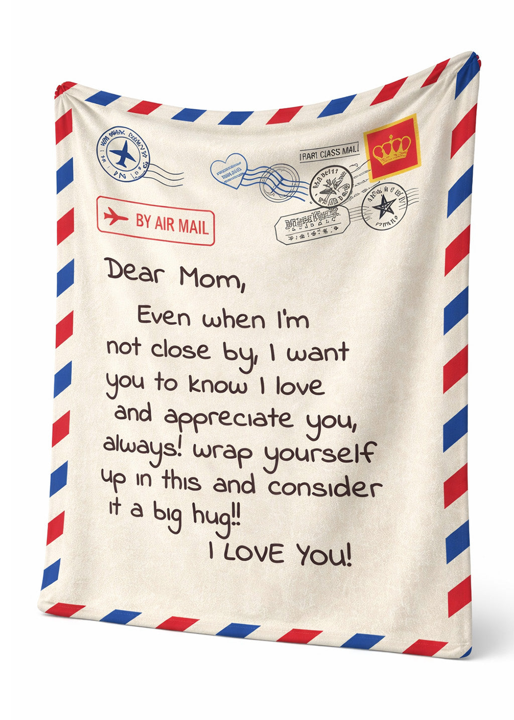 Mother's Day Airmail Blanket - 200cm x 150cm - BuyAbility