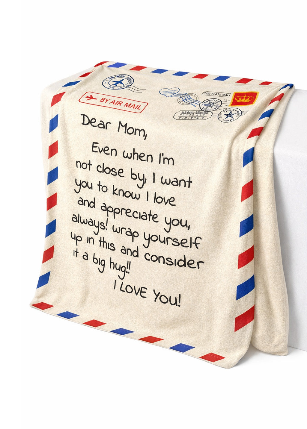 Mother's Day Airmail Blanket - 200cm x 150cm - BuyAbility