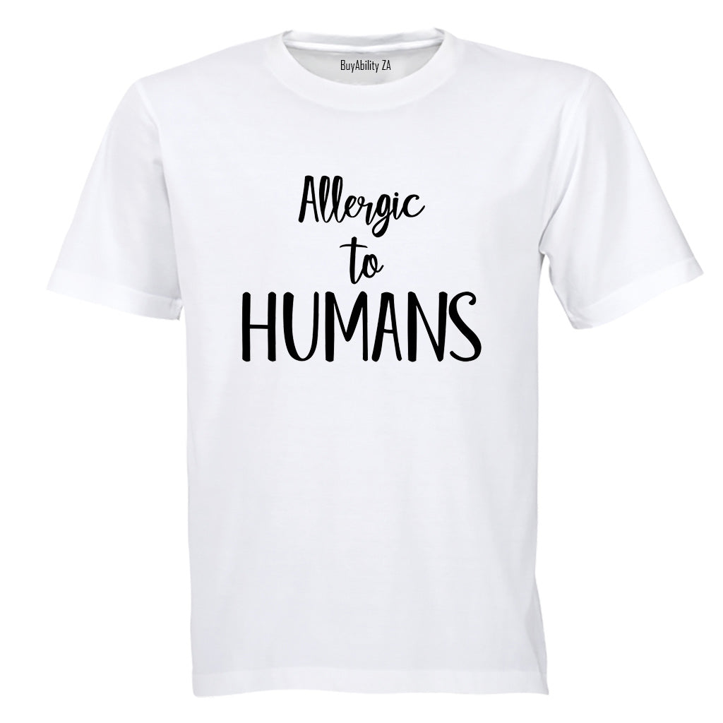 Allergic to Humans - Adults - T-Shirt - BuyAbility