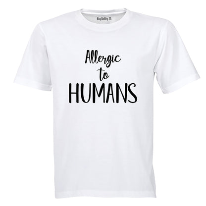 Allergic to Humans - Adults - T-Shirt - BuyAbility