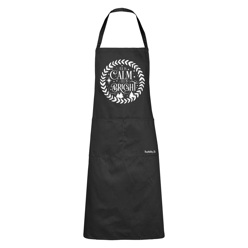 All is Calm - Christmas - Apron