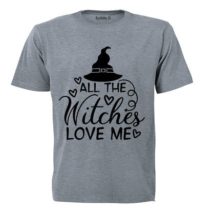 All The Witches Love Me - Halloween - Kids T-Shirt - BuyAbility
