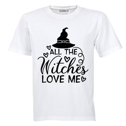 All The Witches Love Me - Halloween - Kids T-Shirt - BuyAbility