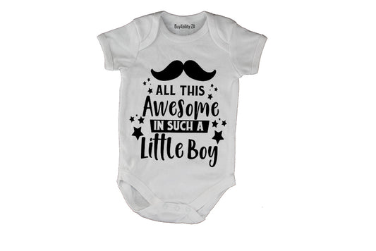 All this Awesome in Such A Little Boy! - Baby Grow
