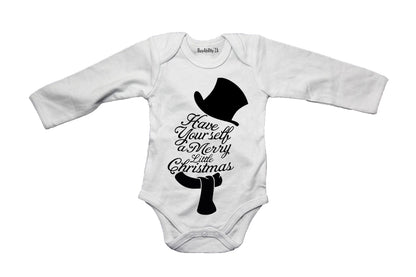 A Merry Little Christmas - Snowman - Baby Grow