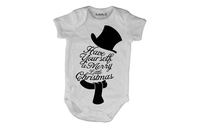 A Merry Little Christmas - Snowman - Baby Grow