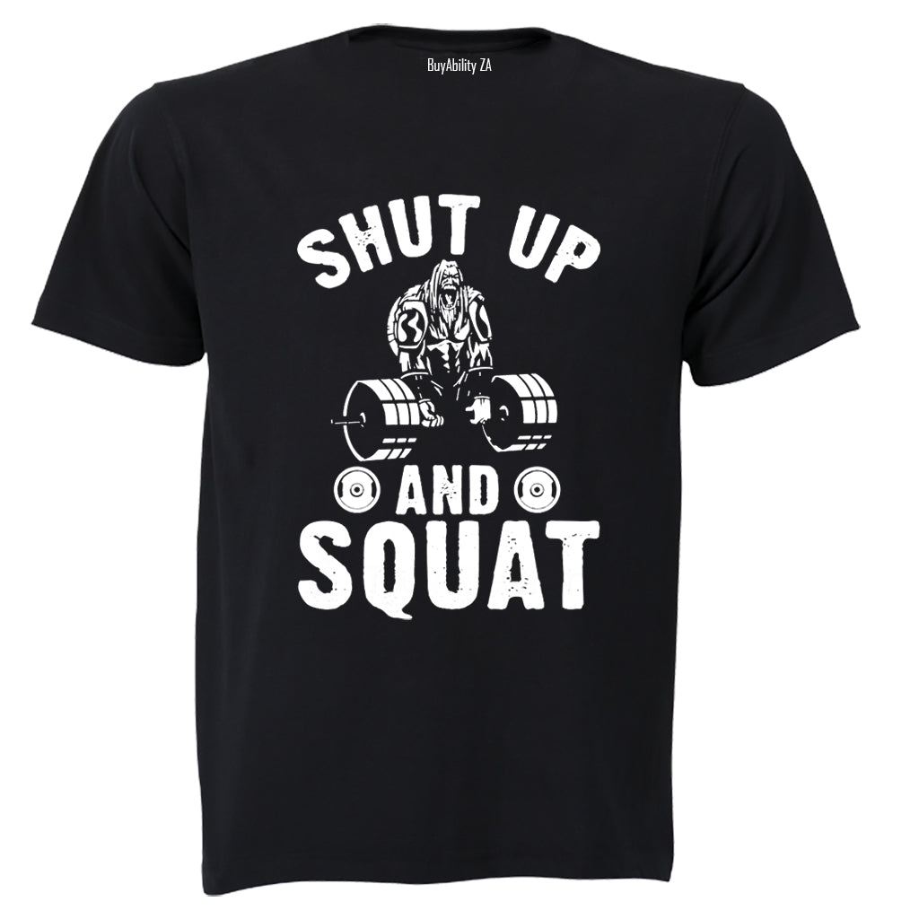And Squat - Gym - Adults - T-Shirt - BuyAbility South Africa