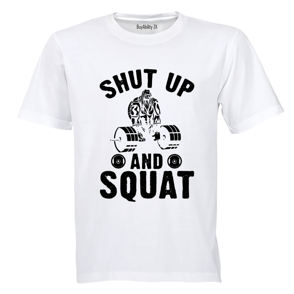 And Squat - Gym - Adults - T-Shirt - BuyAbility South Africa