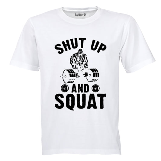 And Squat - Gym - Adults - T-Shirt - BuyAbility South Africa