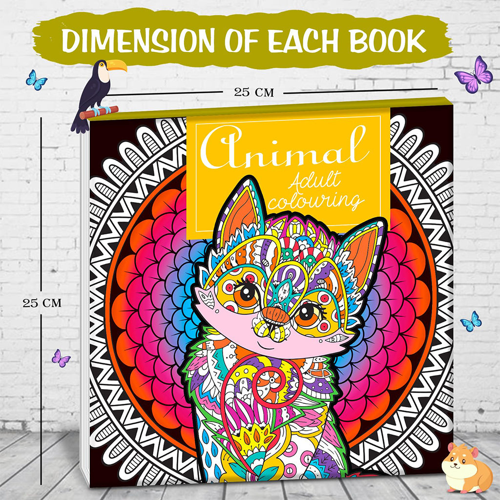 Animal - Adult Colouring Book