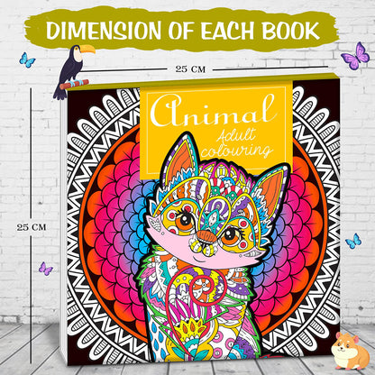 Animal - Adult Colouring Book