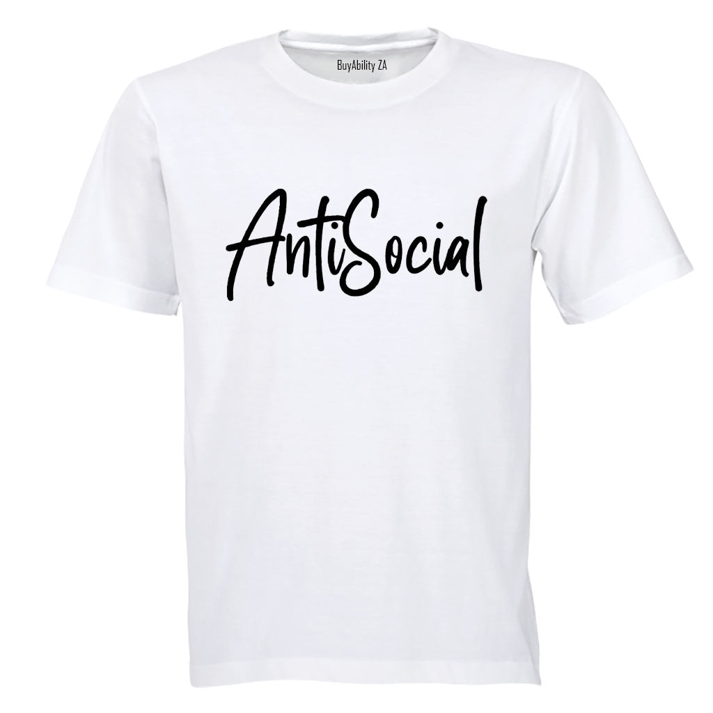 AntiSocial - Adults - T-Shirt - BuyAbility