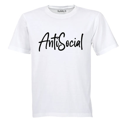 AntiSocial - Adults - T-Shirt - BuyAbility