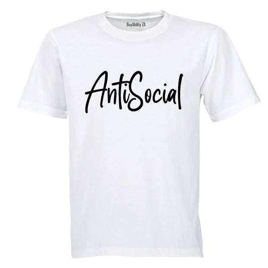 AntiSocial - Adults - T-Shirt - BuyAbility