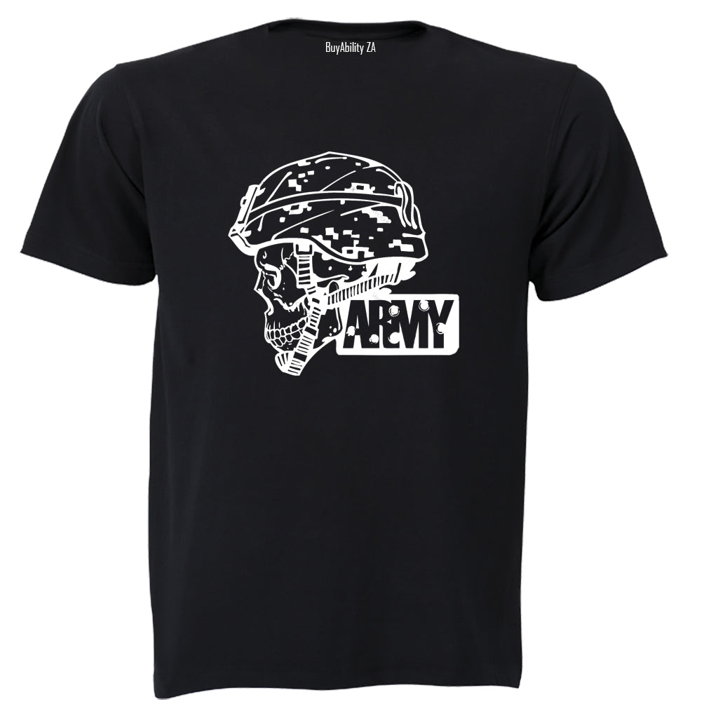 Army Military Skeleton Skull - Adults - T-Shirt