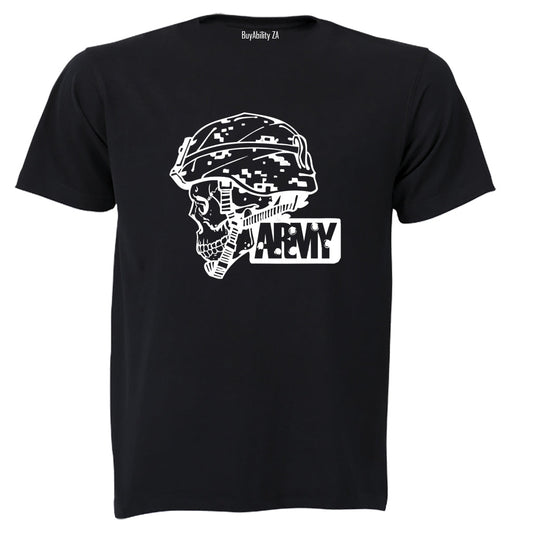 Army Military Skeleton Skull - Adults - T-Shirt