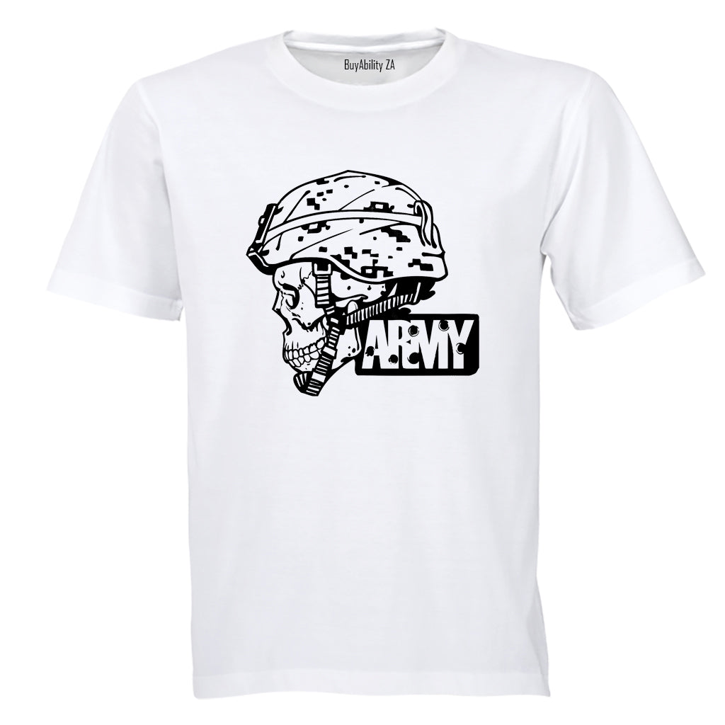 Army Military Skeleton Skull - Adults - T-Shirt