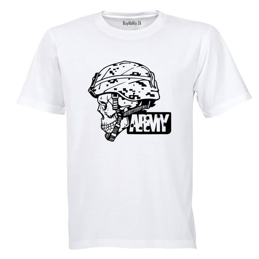 Army Military Skeleton Skull - Adults - T-Shirt