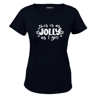 As Jolly As I Get - Christmas - Ladies - T-Shirt - BuyAbility South Africa