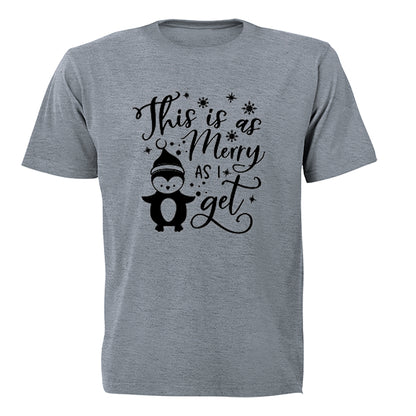 As Merry As I Get - Christmas - Adults - T-Shirt - BuyAbility South Africa