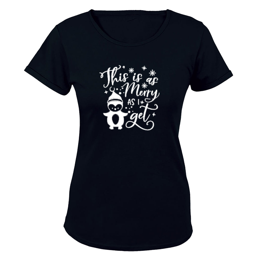 As Merry As I Get - Christmas - Ladies - T-Shirt - BuyAbility South Africa